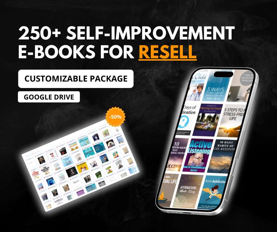 250+ SELF-IMPROVEMENT E-BOOKS PACK FOR RESELL